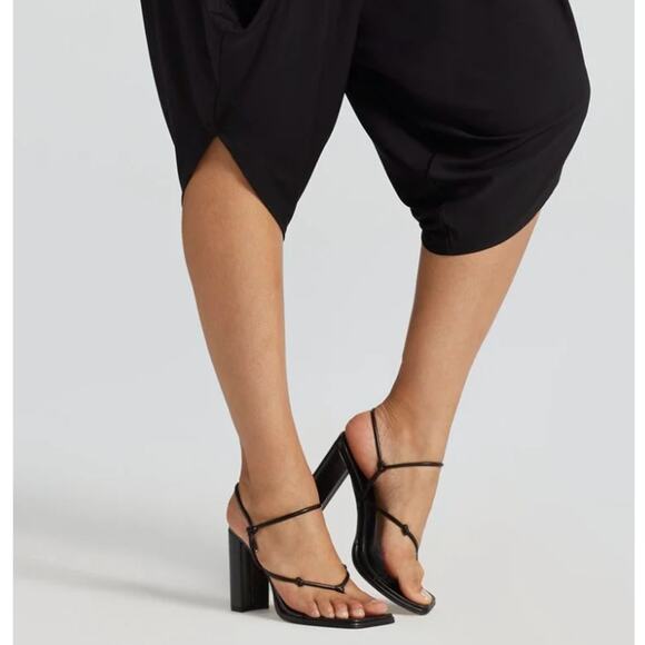 Strappy Block Heel Sandals, White, 7.5 Gabrielle Union x FTF NIB - Picture 5 of 11